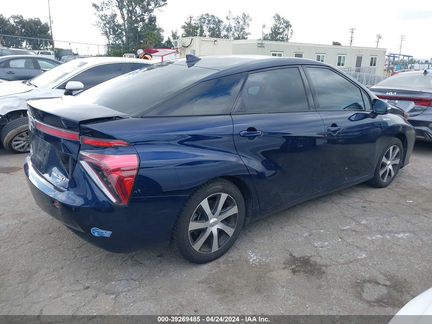2017 Toyota Mirai VIN: JTDBVRBD4HA002466 Lot: 39269485