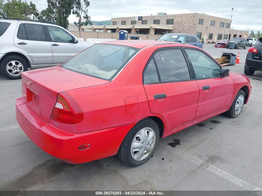 2000 Mitsubishi Mirage De VIN: JA3AY26C1YU057756 Lot: 39270203