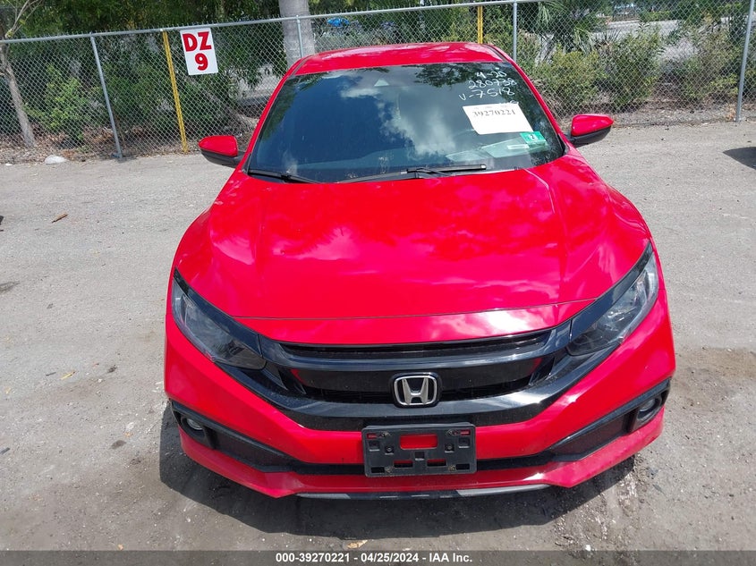 VIN 2HGFC2F88KH567518 2019 HONDA CIVIC SPORT