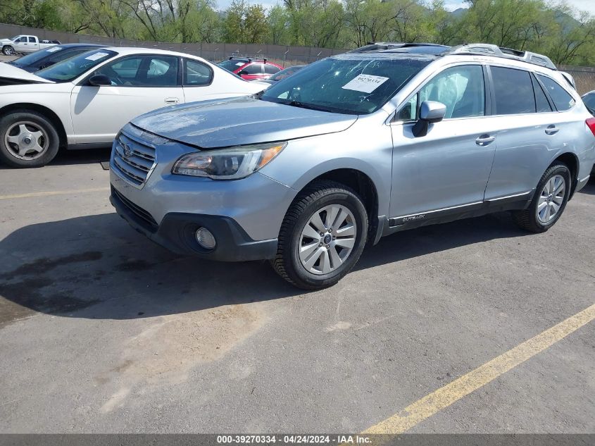 2016 Subaru Outback 2.5I Premium VIN: 4S4BSADCXG3356585 Lot: 39270334