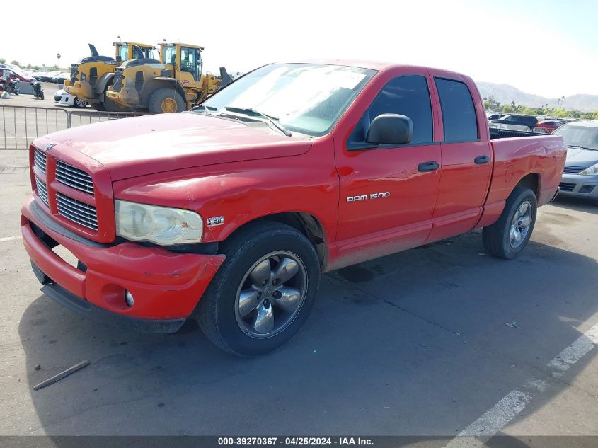 2005 Dodge Ram 1500 Slt/Laramie VIN: 1D7HA18D85S105982 Lot: 39270367