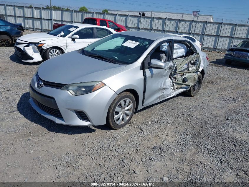 VIN 2T1BURHE5GC627732 2016 Toyota Corolla, LE no.2