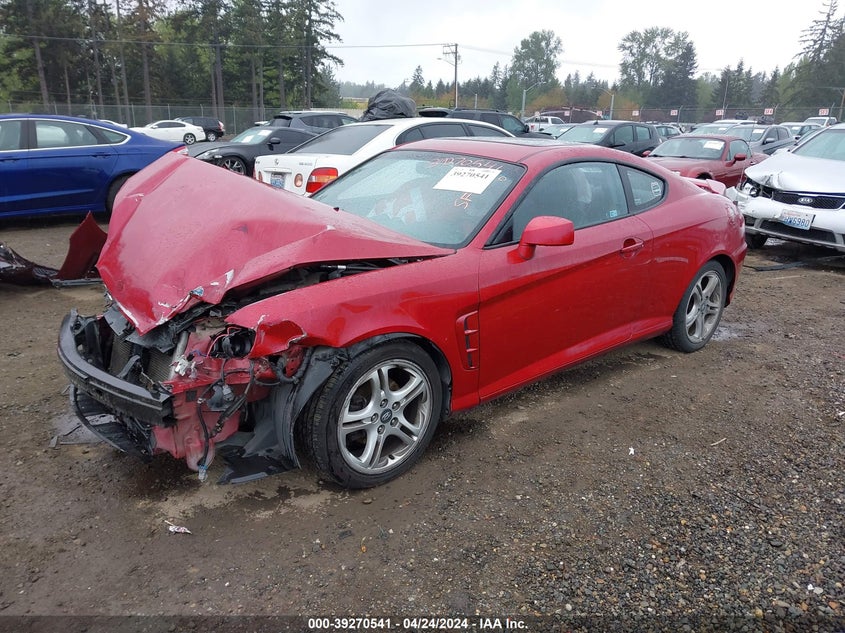 2006 Hyundai Tiburon Gt/Gt Limited/Se VIN: KMHHN65F56U206660 Lot: 39270541