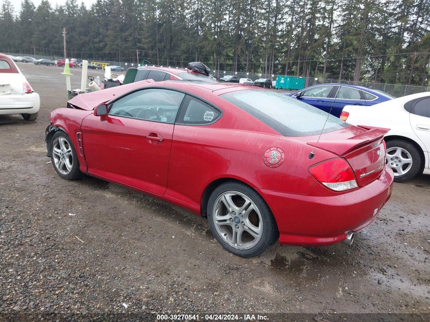 2006 Hyundai Tiburon Gt/Gt Limited/Se VIN: KMHHN65F56U206660 Lot: 39270541