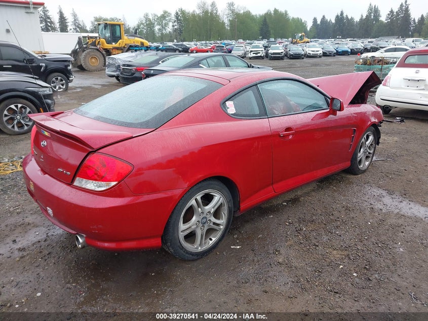 2006 Hyundai Tiburon Gt/Gt Limited/Se VIN: KMHHN65F56U206660 Lot: 39270541