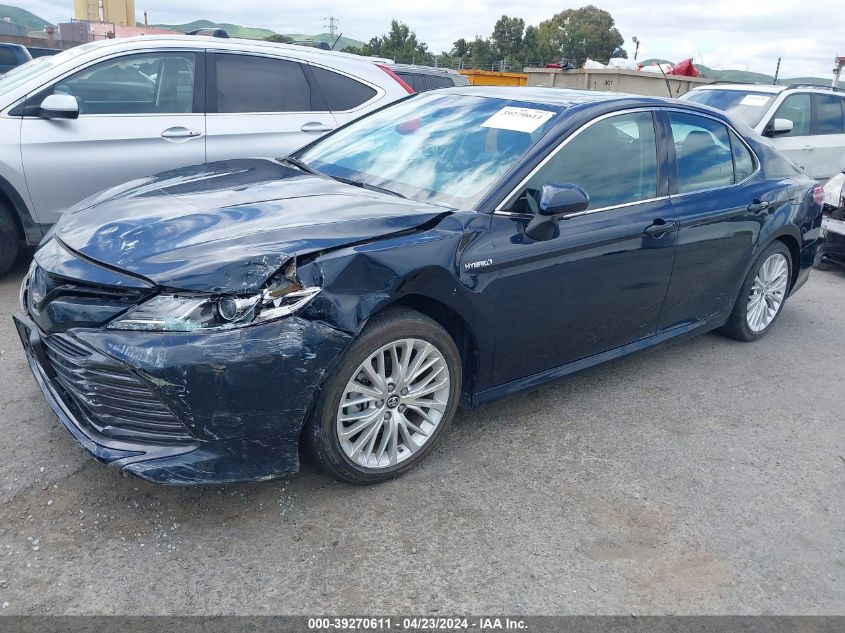 2018 Toyota Camry Hybrid Xle VIN: 4T1B21HK1JU510121 Lot: 39270611