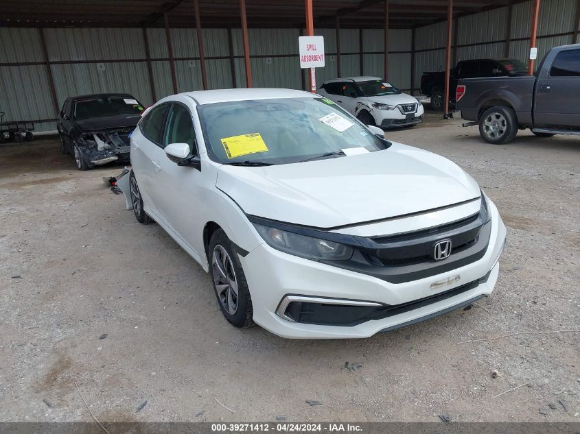 2019 Honda Civic Lx VIN: 19XFC2F62KE008166 Lot: 39271412