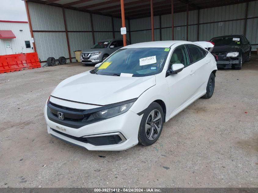 2019 Honda Civic Lx VIN: 19XFC2F62KE008166 Lot: 39271412