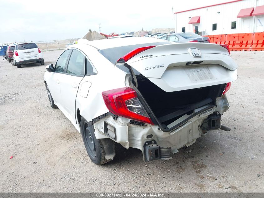 2019 Honda Civic Lx VIN: 19XFC2F62KE008166 Lot: 39271412