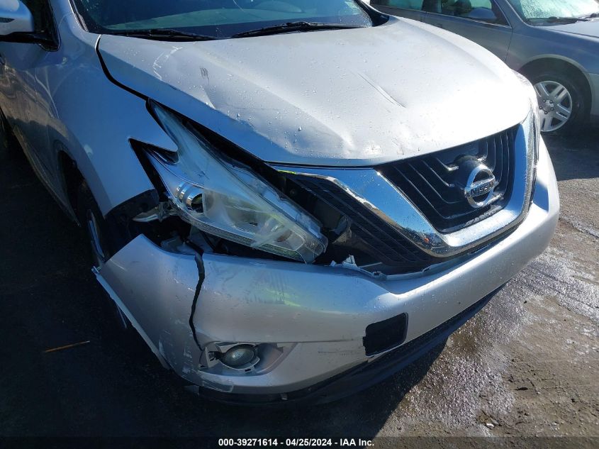 2016 Nissan Murano Platinum/S/Sl/Sv VIN: 5N1AZ2MH8GN135337 Lot: 39271614