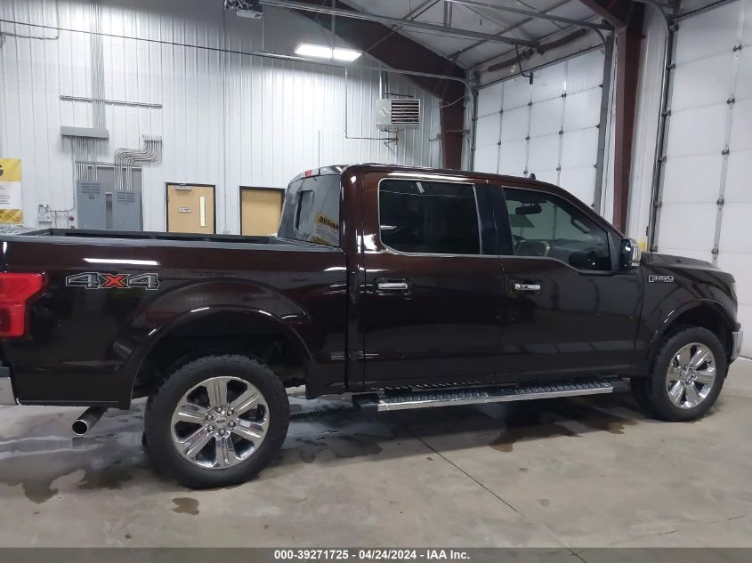 2018 Ford F-150 Lariat VIN: 1FTEW1EG4JFA95970 Lot: 39271725