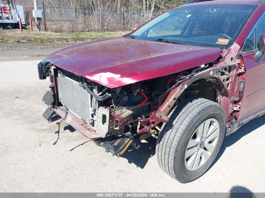 2019 Subaru Outback 2.5I Premium VIN: 4S4BSAFC6K3373938 Lot: 39271727