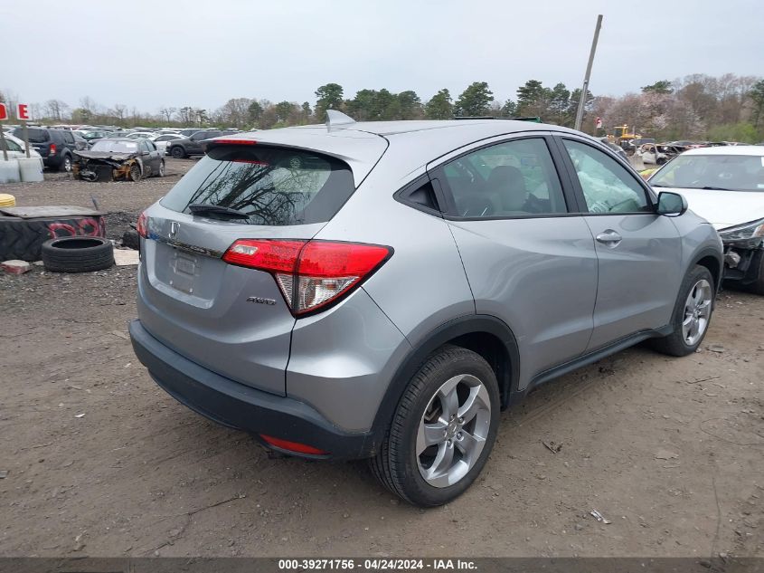 2019 Honda Hr-V Lx VIN: 3CZRU6H34KG704224 Lot: 39271756