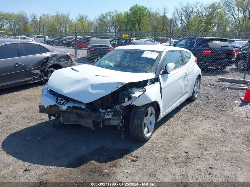 2012 Hyundai Veloster Base W/Gray VIN: KMHTC6AD3CU035858 Lot: 39271799