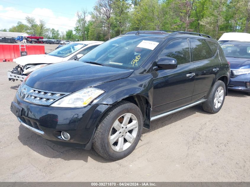 2006 Nissan Murano Sl VIN: JN8AZ08W86W545456 Lot: 39271870