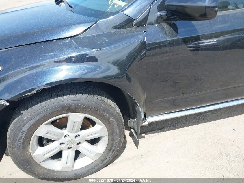 2006 Nissan Murano Sl VIN: JN8AZ08W86W545456 Lot: 39271870