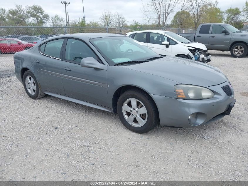 2008 Pontiac Grand Prix VIN: 2G2WP552281190837 Lot: 39272494