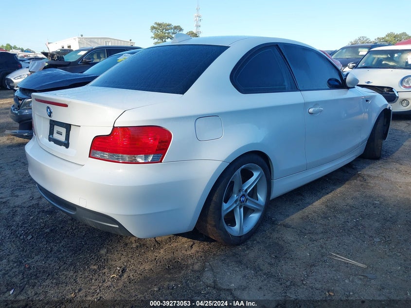 2008 BMW 135I VIN: WBAUC73548VF25666 Lot: 39273053