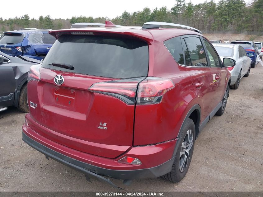 2018 Toyota Rav4 Le VIN: JTMBFREV4JD22435 Lot: 39273144