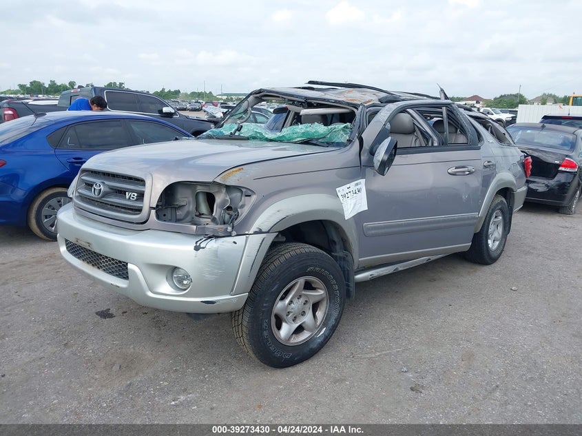 2002 Toyota Sequoia Sr5 V8 VIN: 5TDZT34AX2S063822 Lot: 39273430