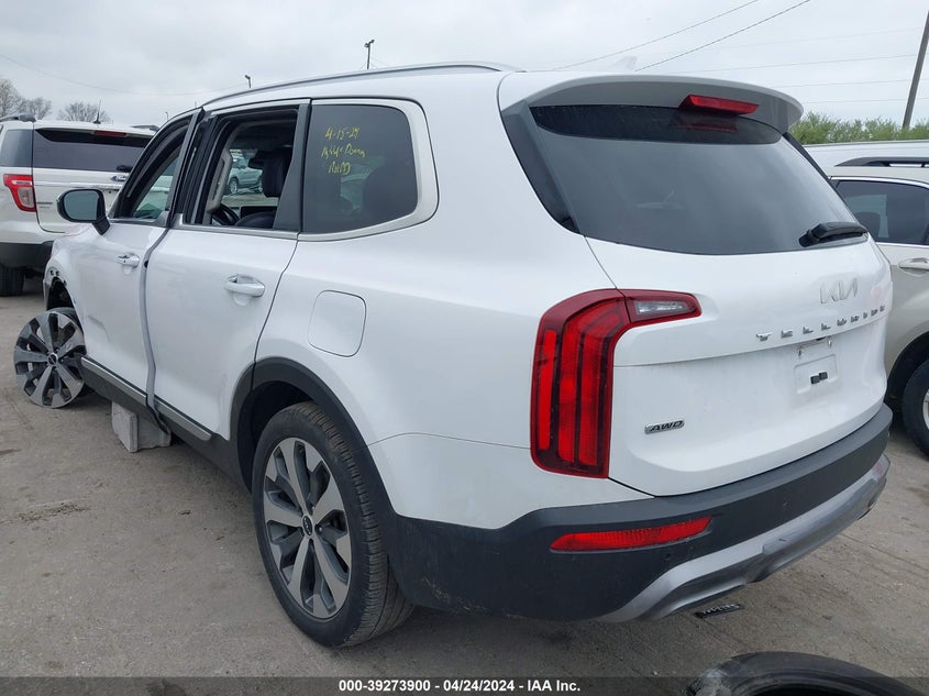 2022 Kia Telluride S VIN: 5XYP6DHC5NG285363 Lot: 39273900