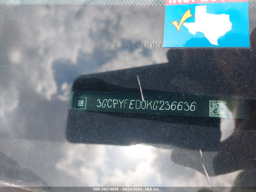 2019 CHEVROLET SILVERADO 1500 LT TRAIL BOSS - 3GCPYFED0KG236636