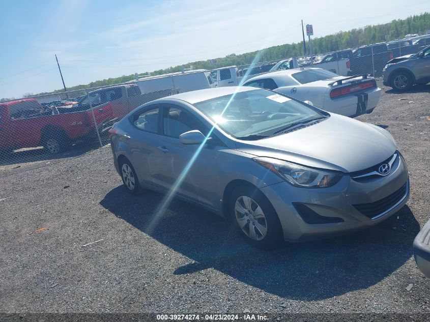 KMHDH4AE3GU543417 | 2016 HYUNDAI ELANTRA