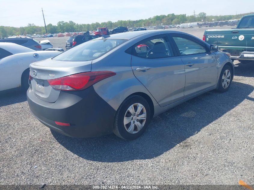 KMHDH4AE3GU543417 | 2016 HYUNDAI ELANTRA