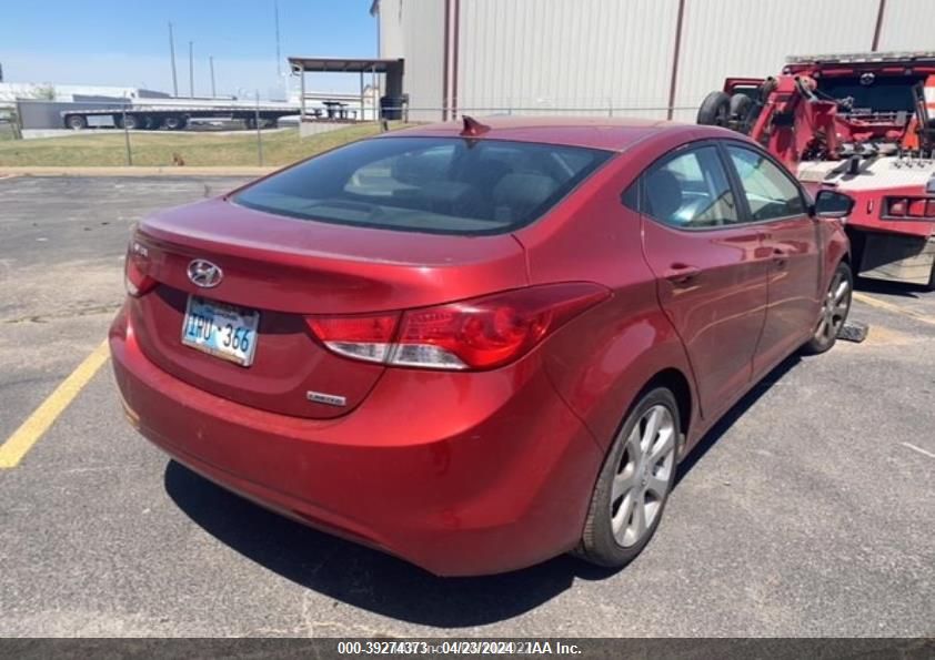 2013 Hyundai Elantra Limited (Ulsan Plant) VIN: KMHDH4AE9DU769165 Lot: 39274373