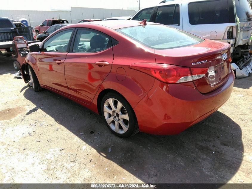 2013 Hyundai Elantra Limited (Ulsan Plant) VIN: KMHDH4AE9DU769165 Lot: 39274373