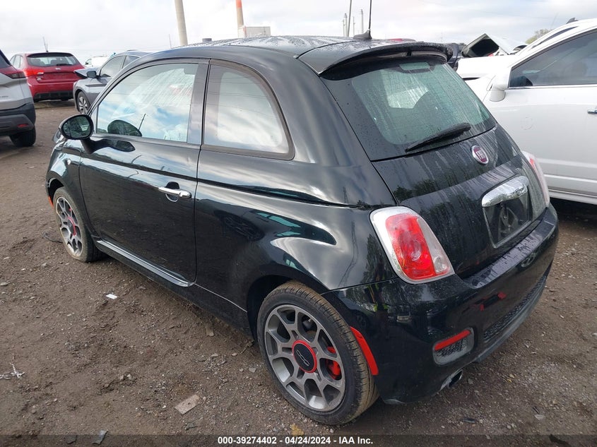 2015 Fiat 500 Sport VIN: 3C3CFFBRXFT609638 Lot: 39274402