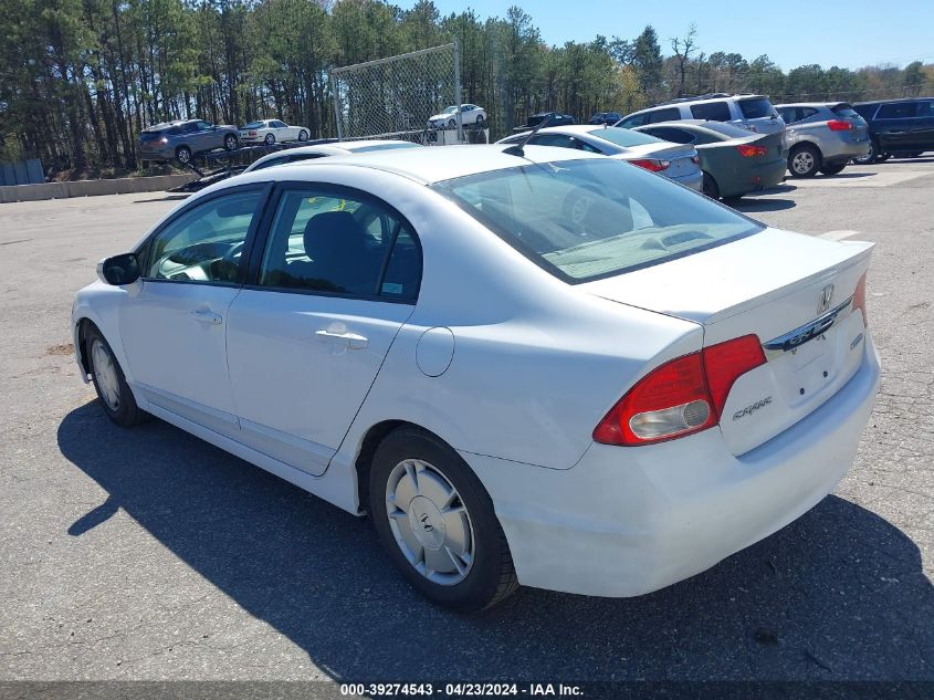 JHMFA3F27AS004231 | 2010 HONDA CIVIC HYBRID