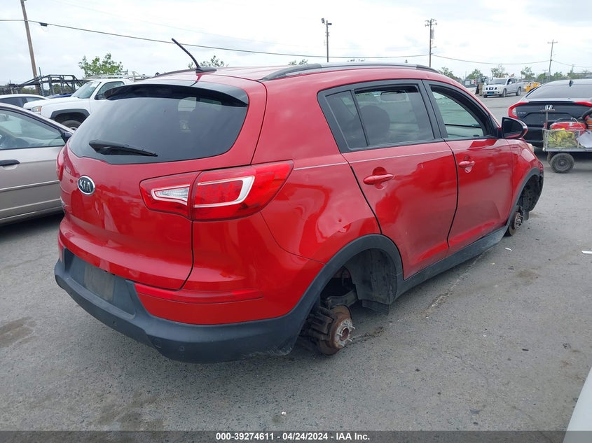 2011 Kia Sportage Lx VIN: KNDPB3A28B7083522 Lot: 39274611