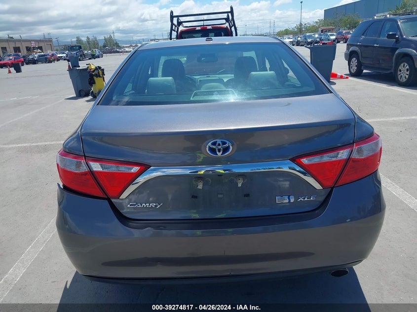 2016 TOYOTA CAMRY HYBRID XLE - 4T1BD1FK0GU183152