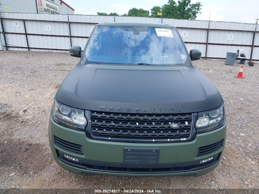 2016 Land Rover Range Rover 5.0L V8 Holland Holland/5.0L V8 Supercharged Autobiography VIN: SALGV3EF4GA271364 Lot: 39274917