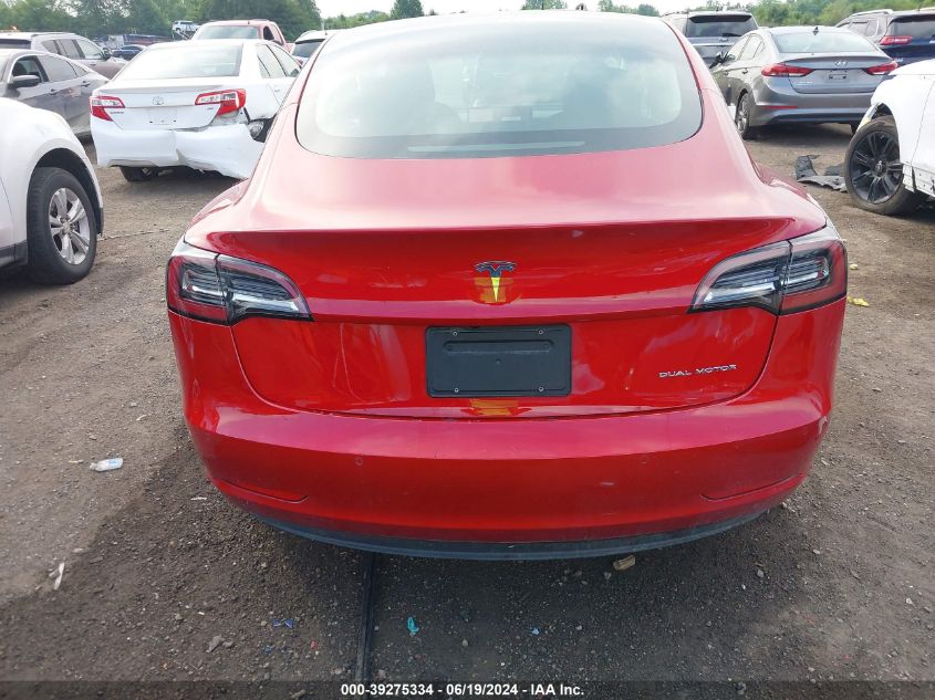 2022 Tesla Model 3 Long Range Dual Motor All-Wheel Drive VIN: 5YJ3E1EB7NF206973 Lot: 39275334