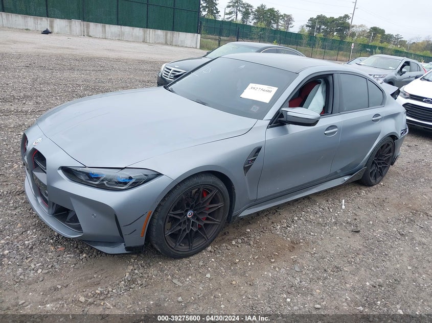 2023 BMW M3 Competition xDrive VIN: WBS43AY08PFR45877 Lot: 39275600