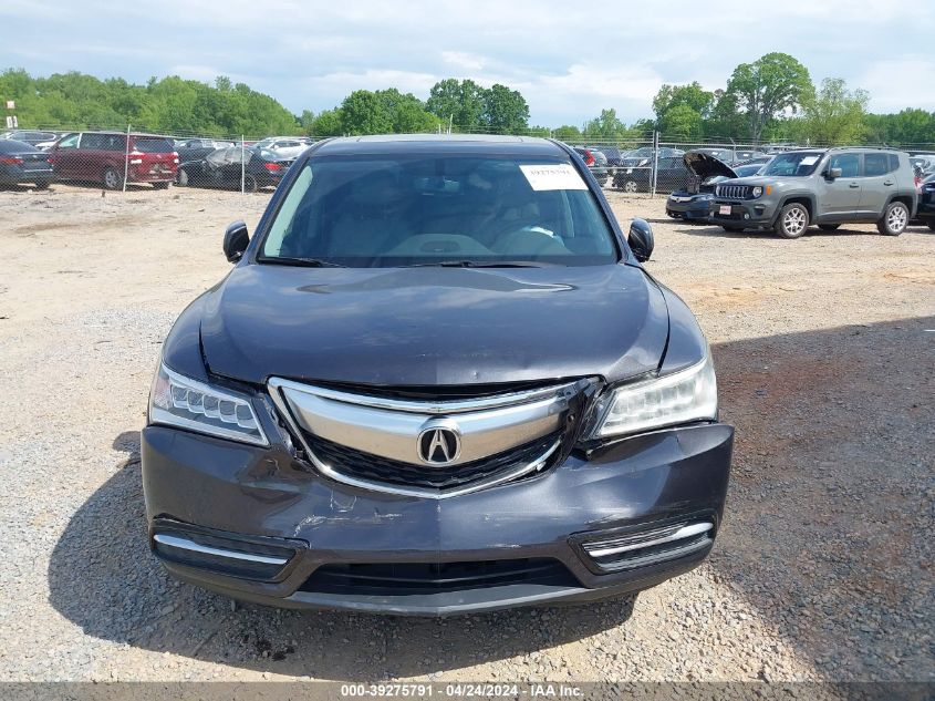 2016 Acura Mdx Acurawatch Plus Package VIN: 5FRYD3H22GB016774 Lot: 39275791