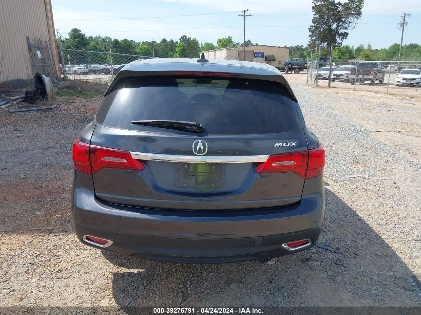 2016 Acura Mdx Acurawatch Plus Package VIN: 5FRYD3H22GB016774 Lot: 39275791