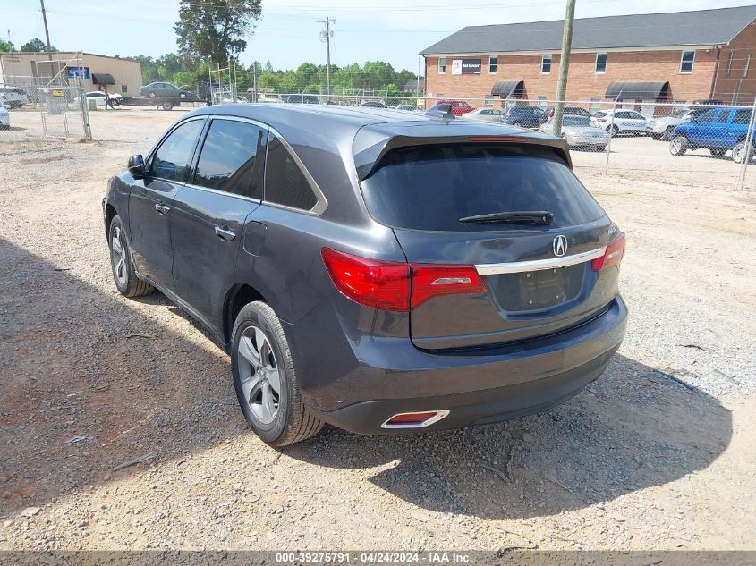 2016 Acura Mdx Acurawatch Plus Package VIN: 5FRYD3H22GB016774 Lot: 39275791