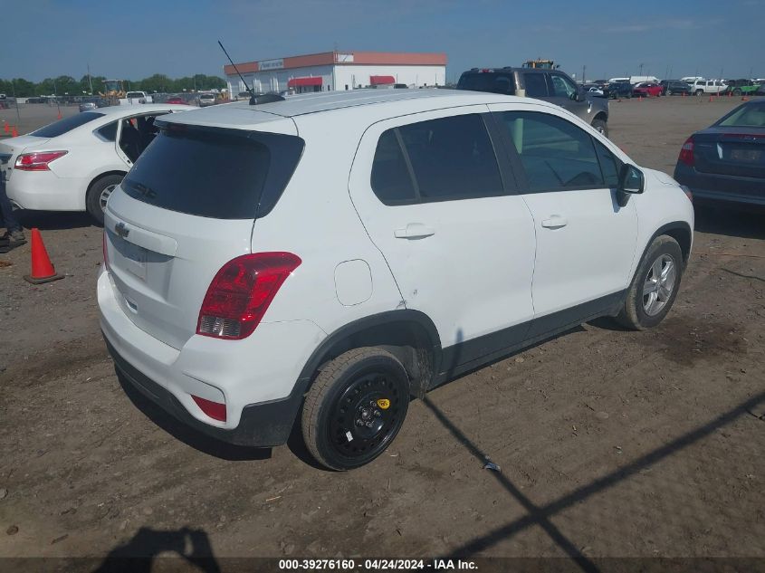 2022 Chevrolet Trax Fwd Ls VIN: KL7CJKSM1NB544005 Lot: 39276160