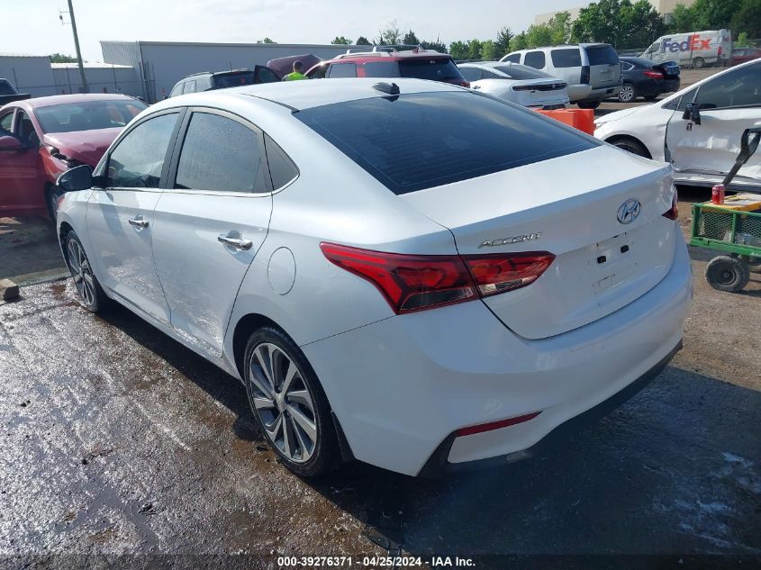 2020 Hyundai Accent Limited VIN: 3KPC34A69LE120650 Lot: 39276371