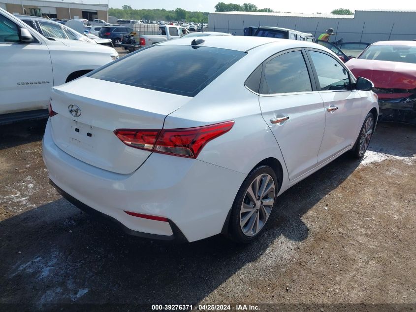 2020 Hyundai Accent Limited VIN: 3KPC34A69LE120650 Lot: 39276371