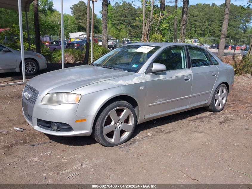 WAUDH78E18A097635 | 2008 AUDI A4