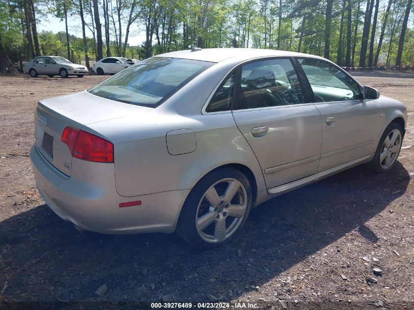 WAUDH78E18A097635 | 2008 AUDI A4