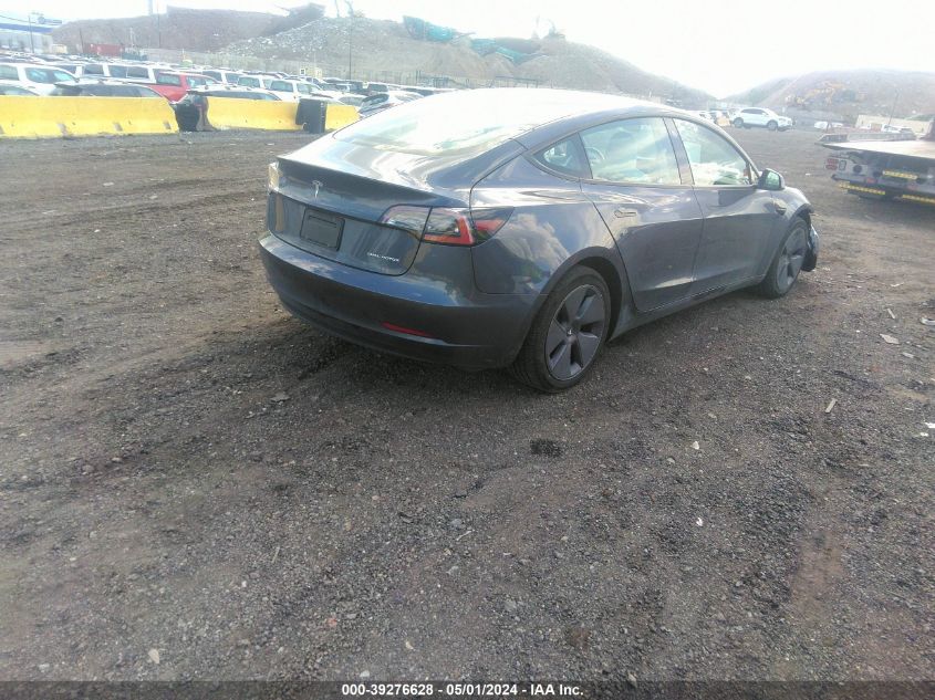 2022 Tesla Model 3 Long Range Dual Motor All-Wheel Drive VIN: 5YJ3E1EB9NF236895 Lot: 39276628