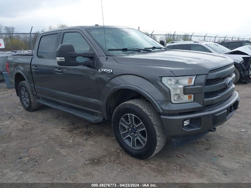 2015 FORD F-150 LARIAT - 1FTEW1EFXFKE91553