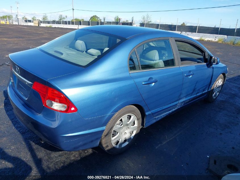 2009 Honda Civic Lx VIN: 1HGFA16569L006592 Lot: 39276821