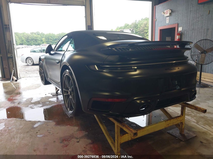 2021 PORSCHE 911 TURBO CABRIOLET VIN: WP0CD2A9XMS263942