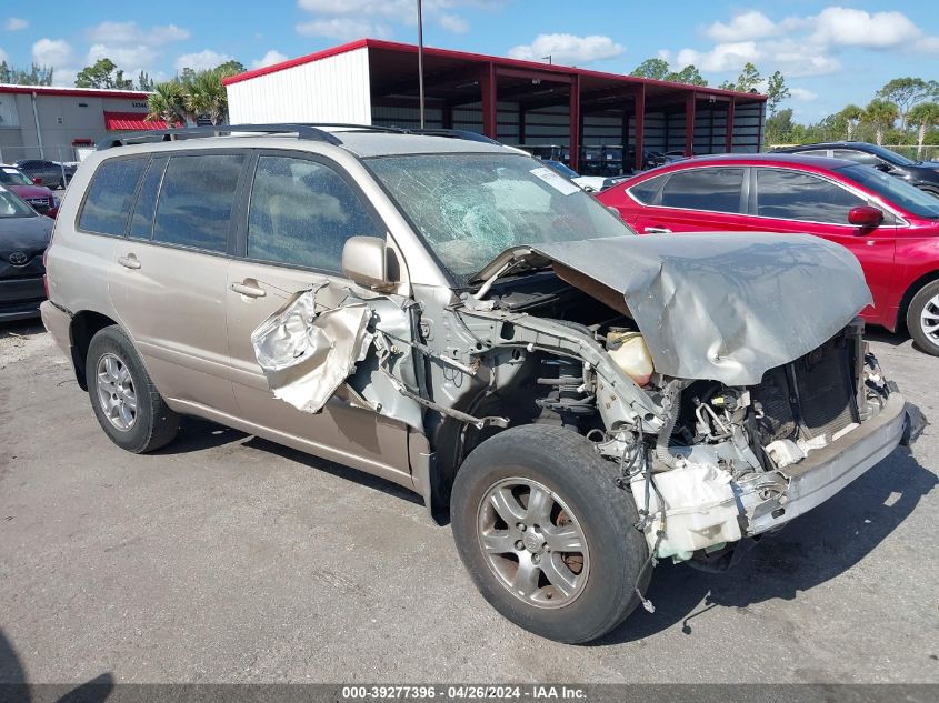 2006 Toyota Highlander V6 VIN: JTEGP21A560123584 Lot: 39277396